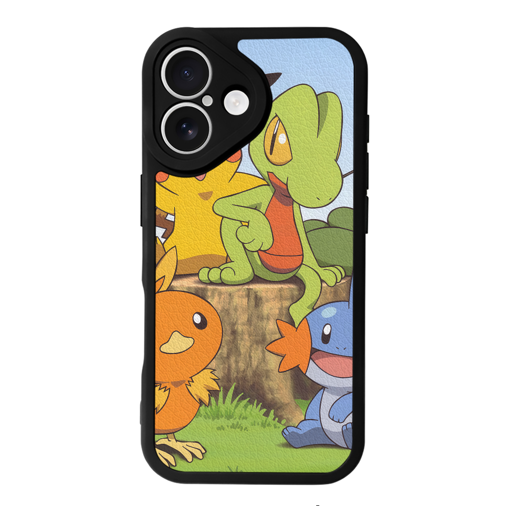 （画像用） ポケットモンスター Pokémon 【iPhone 16シリーズ対応】シリコンスマホケース（レザー調） 材質：シリコン